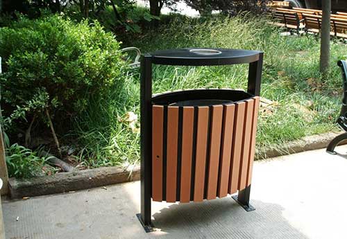 發(fā)貨廣州從化區(qū)，再獲好評的鋼木垃圾桶廠家