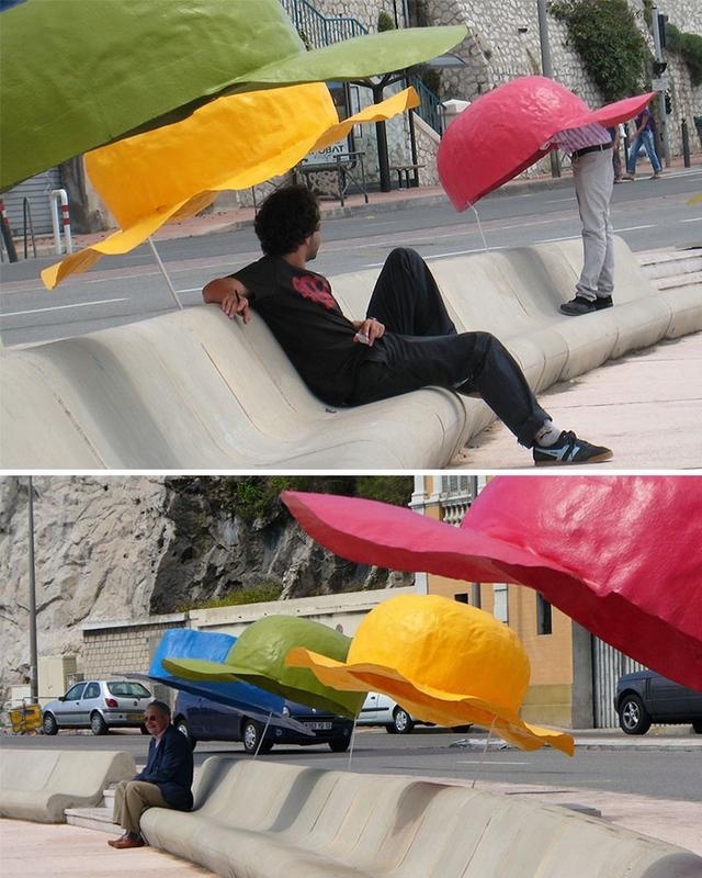 童趣創(chuàng)意設(shè)計(jì)七彩戶外休閑椅，能遮陽擋雨