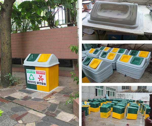  采購玻璃鋼戶外垃圾桶，認準(zhǔn)欣方圳垃圾桶廠家