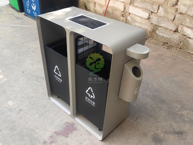 太陽(yáng)能滅蚊燈垃圾桶助力廣東梅州打造智慧城市