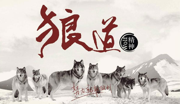 學(xué)習(xí)狼道精神，做好垃圾桶銷售工作