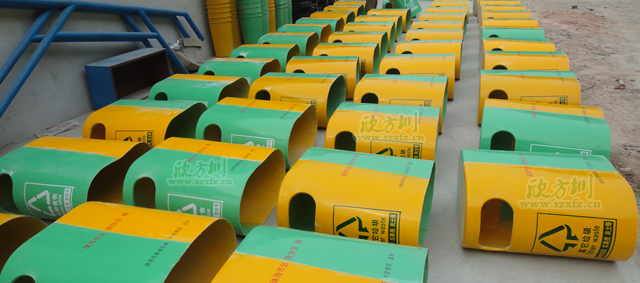 珠海臺(tái)商協(xié)會(huì)訂購(gòu)玻璃鋼環(huán)保分類(lèi)垃圾桶